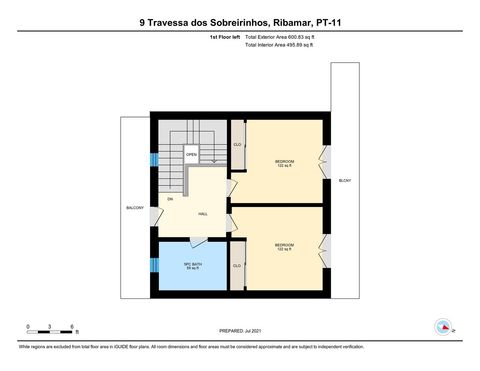 First floor, left side of the house