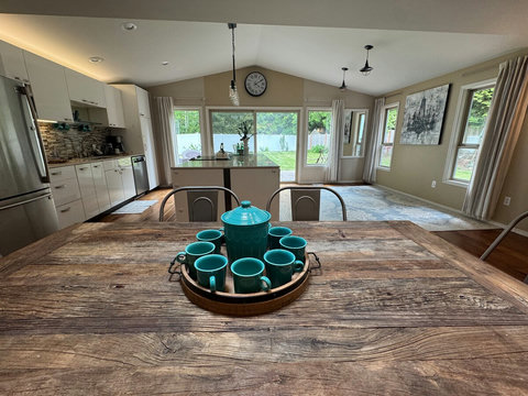 Dining Area: Bright and airy space perfect for culinary adventures and laughter-filled meals!