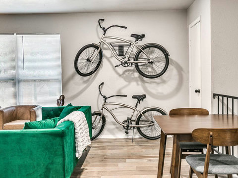 Bikes for local traveling throughout the Paseo