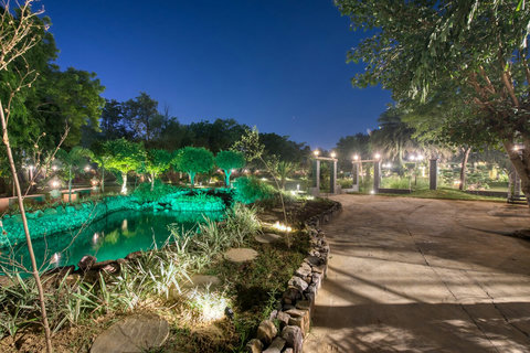 Scenic view of idyllic garden