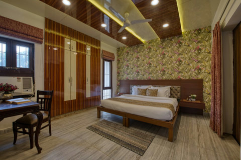 Bedroom 2 with the study table.