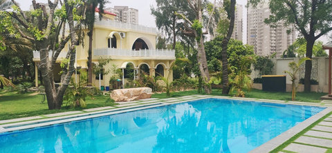 The Main villa with pool view.