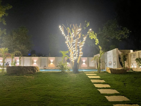 Swimming pool Night View