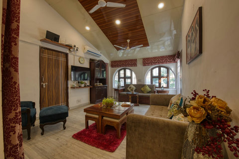 Comfortable seating arrangement.