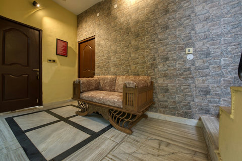 Comfortable sofa at main entrance