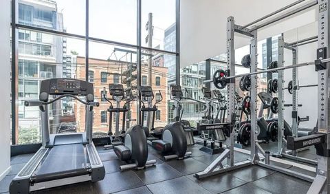 Gym on the 2nd floor of the building