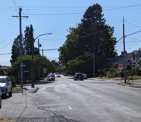 Bus goes directly to either Edmonds or Metrotown Station.  1 block walk away from stay.  