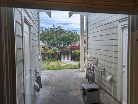 Window view of room.  