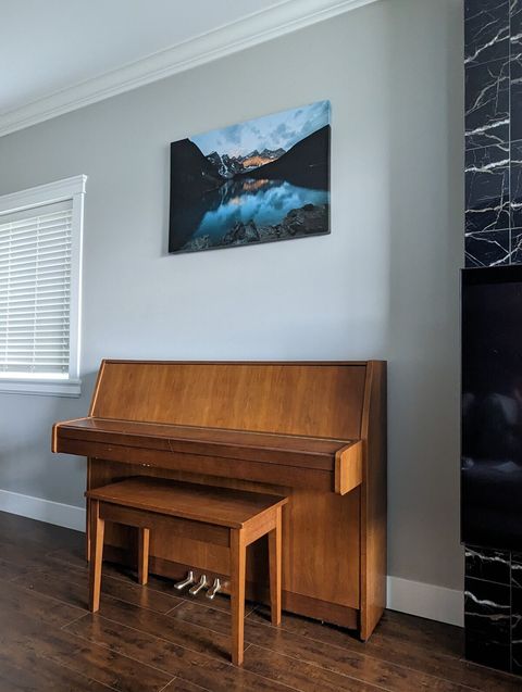 Kawai Upright Piano.  (tuned Feb 2023).  Guitar also available.  