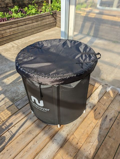 Portable ice bath.  If you know, you know...  

Available upon request.  