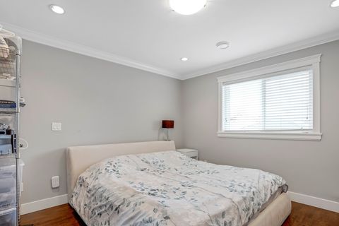 King sized bed with walk-in closet.  