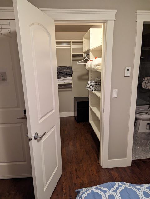Full sized walk in closet.  